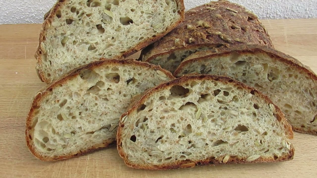 Multi-grain multi-cereal sourdough bread recipe