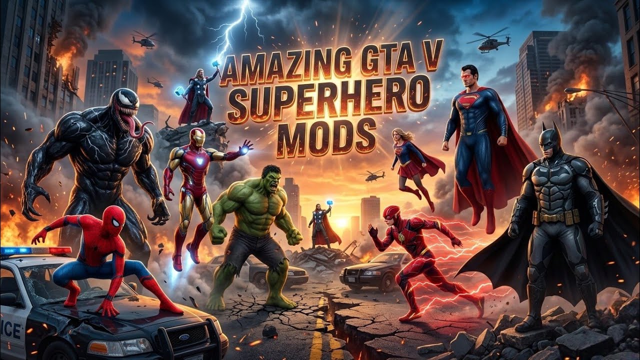 GTA 5 LIVE STREAM: Superhero Mods, Extreme Powers & Non-Stop Action