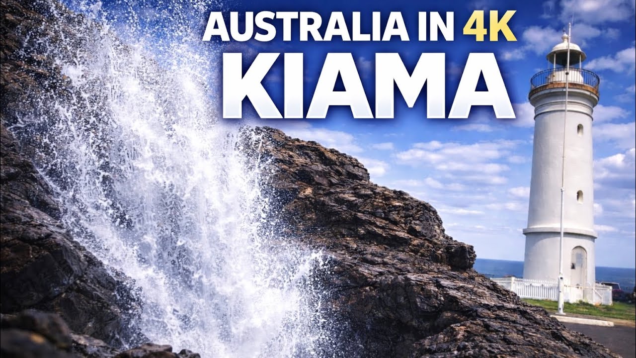 Kiama Blowhole Erupts! 🌊 Kiama NSW Coastal Town Walk | Australia City Walk 4K HDR