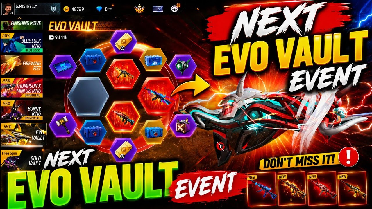 Next Evo Vault Update Free Fire 🤩🔥| August Evo Vault Update Free Fire💥| Free Fire New Event Tamil 