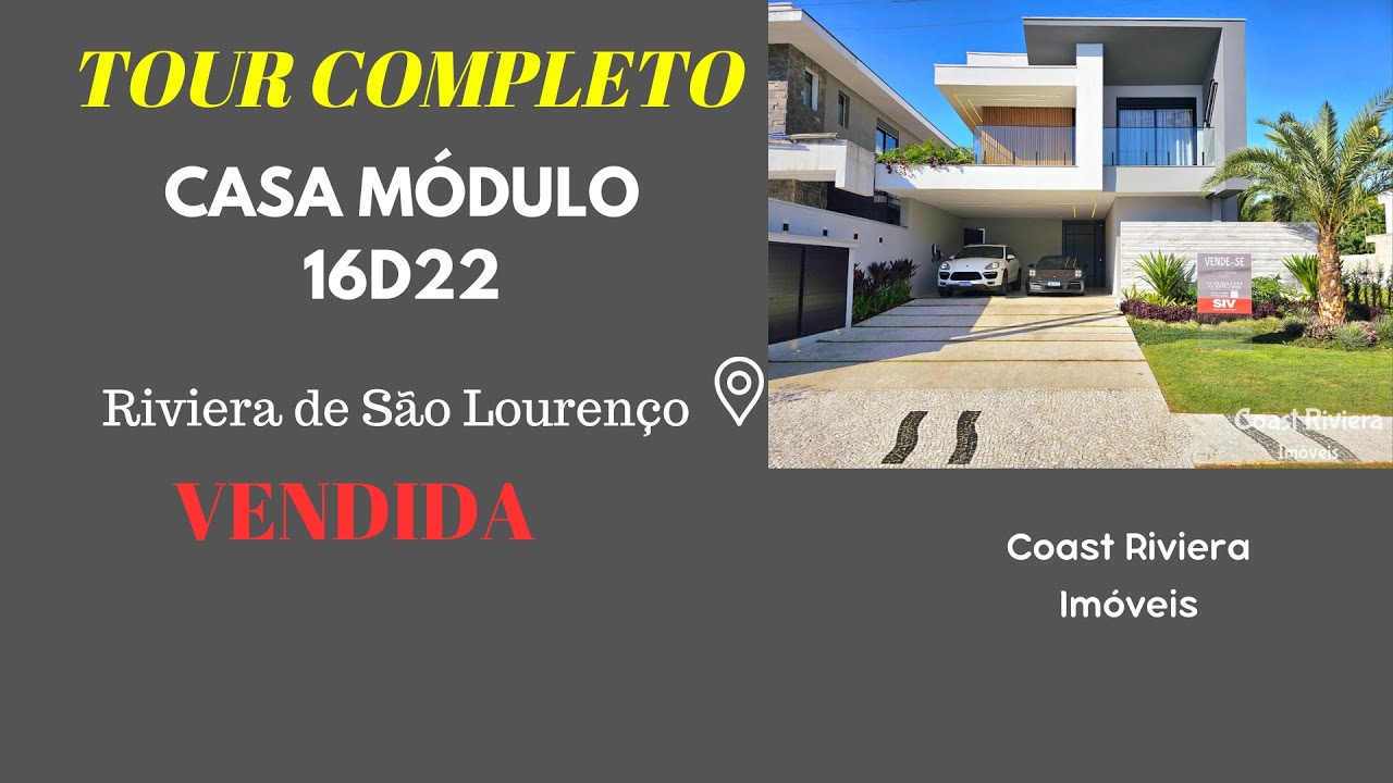 Casa à venda Módulo 16 quadra D lote 22, Riviera de São Lourenço, Bertioga-SP