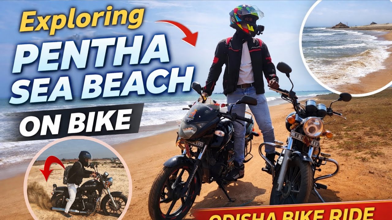 Exploring Pentha Sea Beach 🏖️ || Odisha || ବାଲି ରେ bike ପଶିଗଲା 😱 Traveler Susanta ||