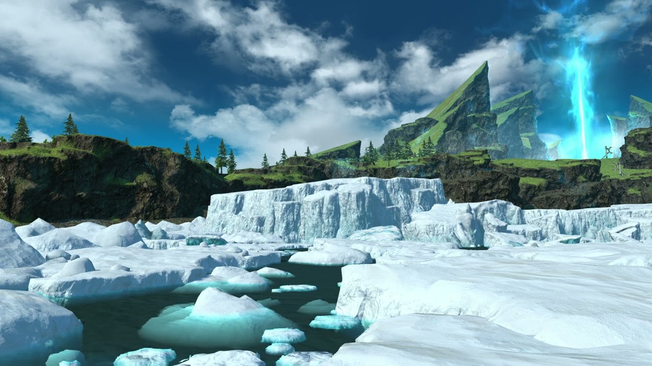 Ocean Iceberg Ambience - FFXIV Aetherfont | Relaxing Sounds of Artic Ocean Waves