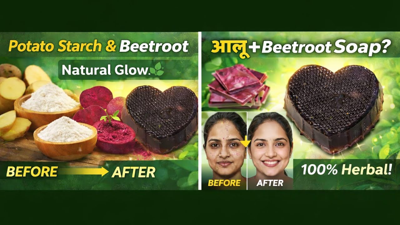 आलू के स्टार्च से Herbal Soap कैसे बनाएं? | Natural Skin Care Soap