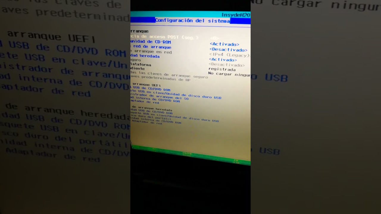 c&oacute;mo configurar la BIOS para que arranque desde una USB