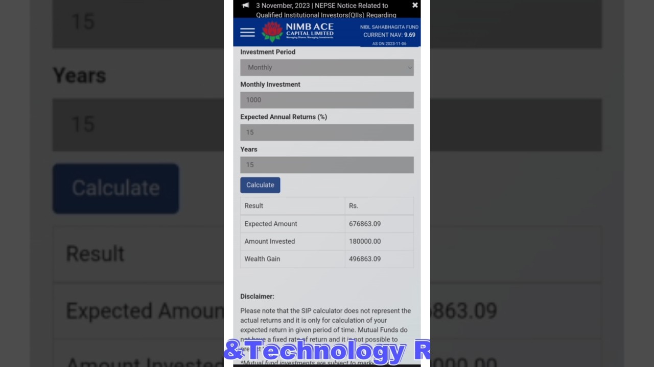 Sip Investment #shorts #short #chakrakalel