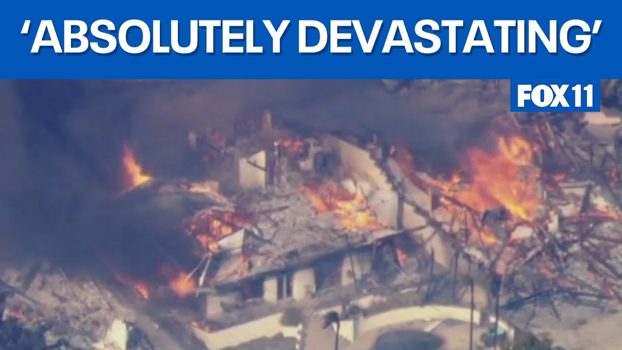 Homes destroyed by explosive Mountain Fire