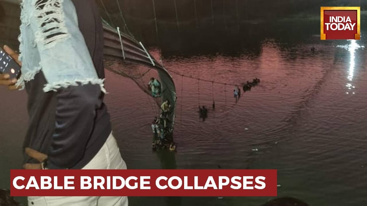 Cable Bridge Collapses In Gujarat's Morbi, Several Injured; Rescue Operations Underway