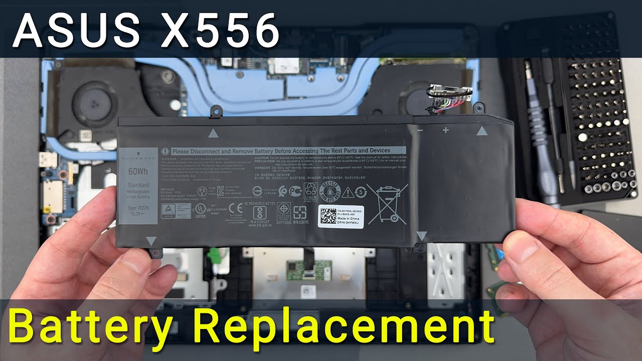 Замена батареи в ноутбуке Asus X556