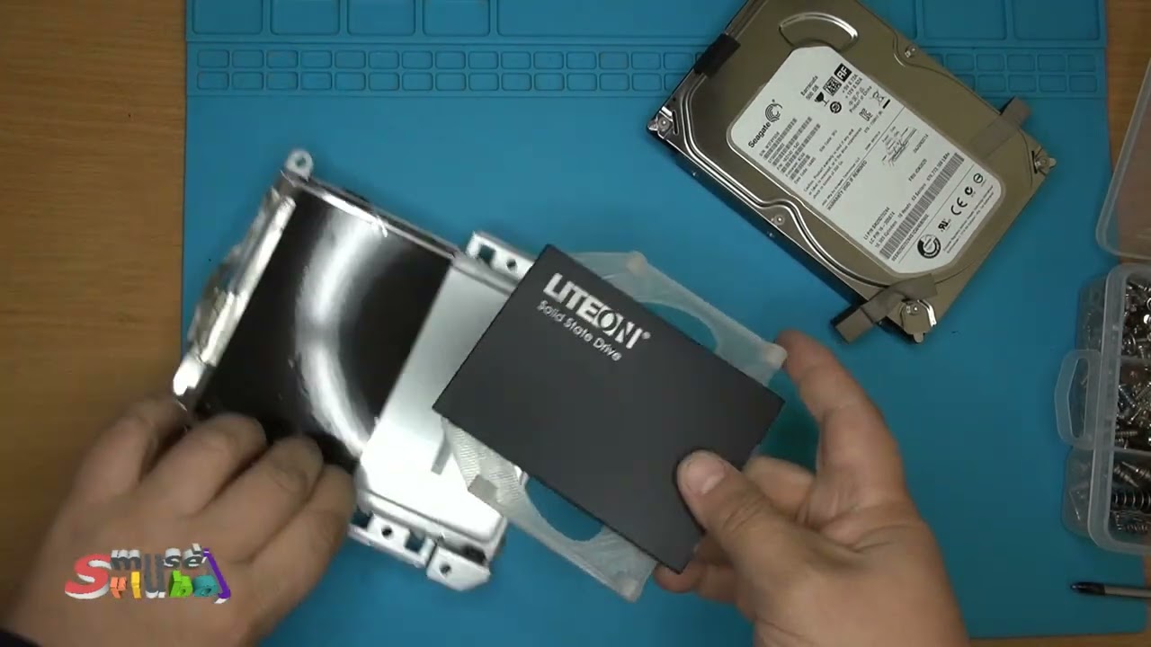 Lenovo C260 профилактика. Разборка, удаление пыли, замена термопасты. Замена HDD на SSD.