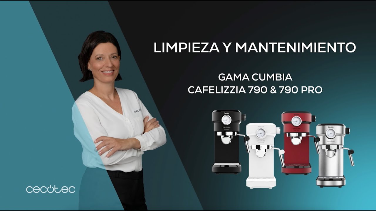 Limpieza y mantenimiento de la gama de cafeteras Cumbia Cafelizzia