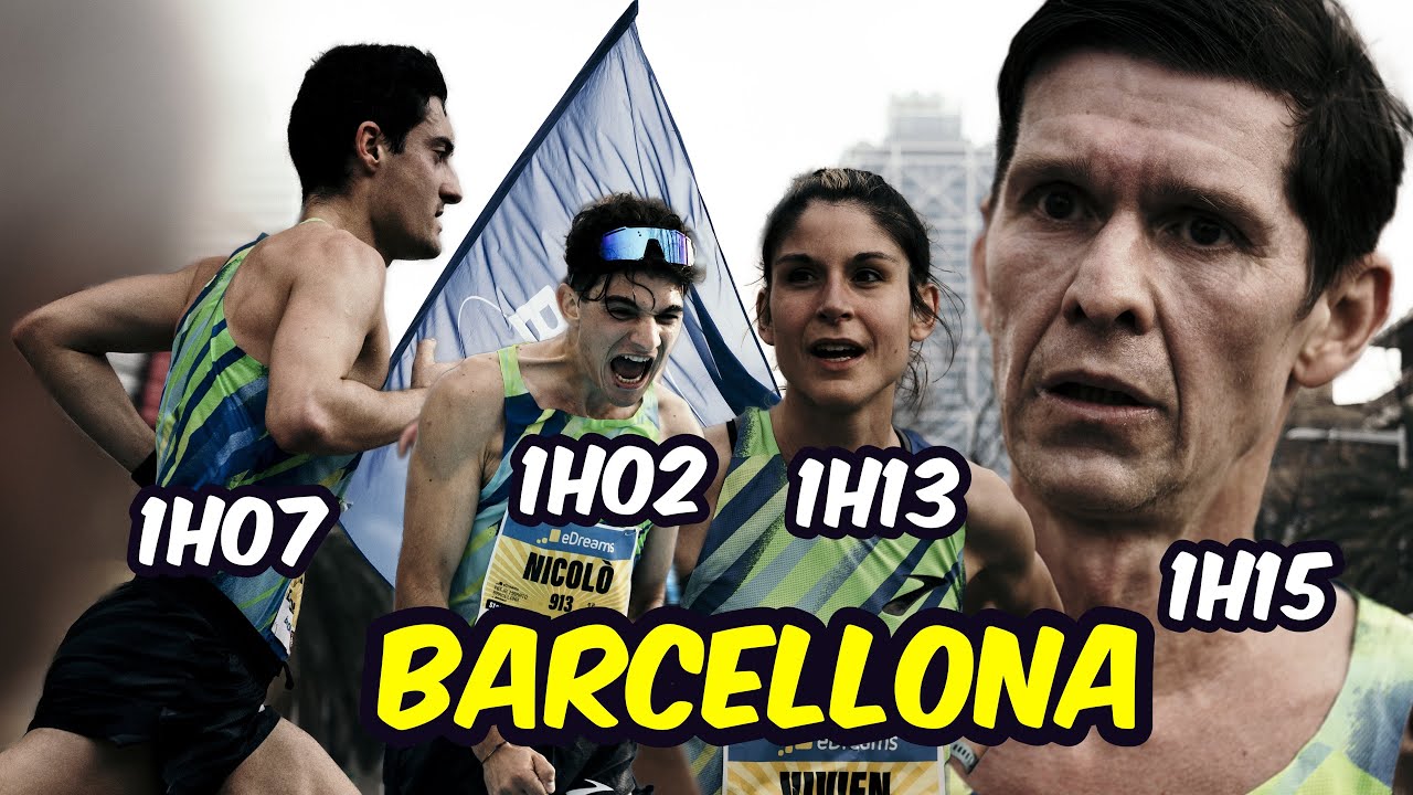 Mezza di Barcellona in 1h15 con gli atleti Brooks e le Hyperion Élite 4PB