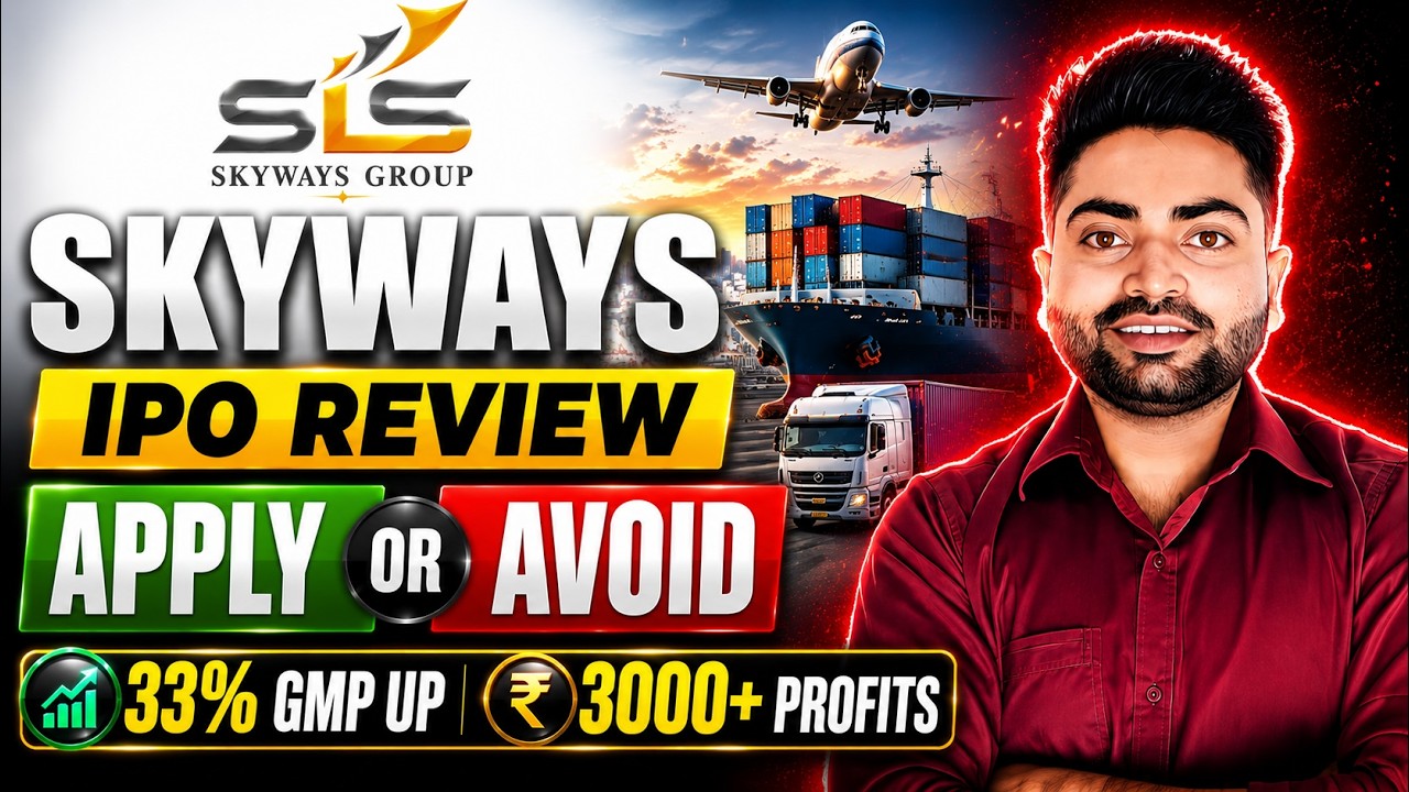 Skyways Air Services IPO Review 🔥 GMP 23% | ₹3000+ Profit | Apply or Avoid?