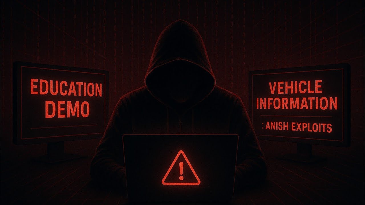 Vehicle Number Information Demo &mdash; Educational Tutorial | Anish Exploits