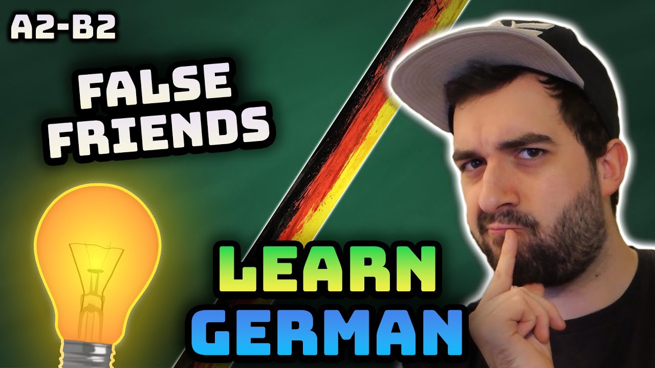 English–German False Friends: tall≠toll, become≠bekommen, cakes≠Keks (A2–B2)