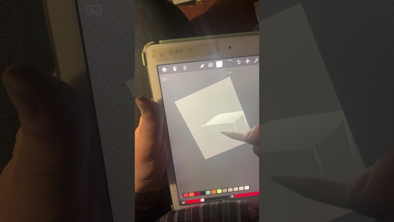 iPad “mount” for recording your as you draw
