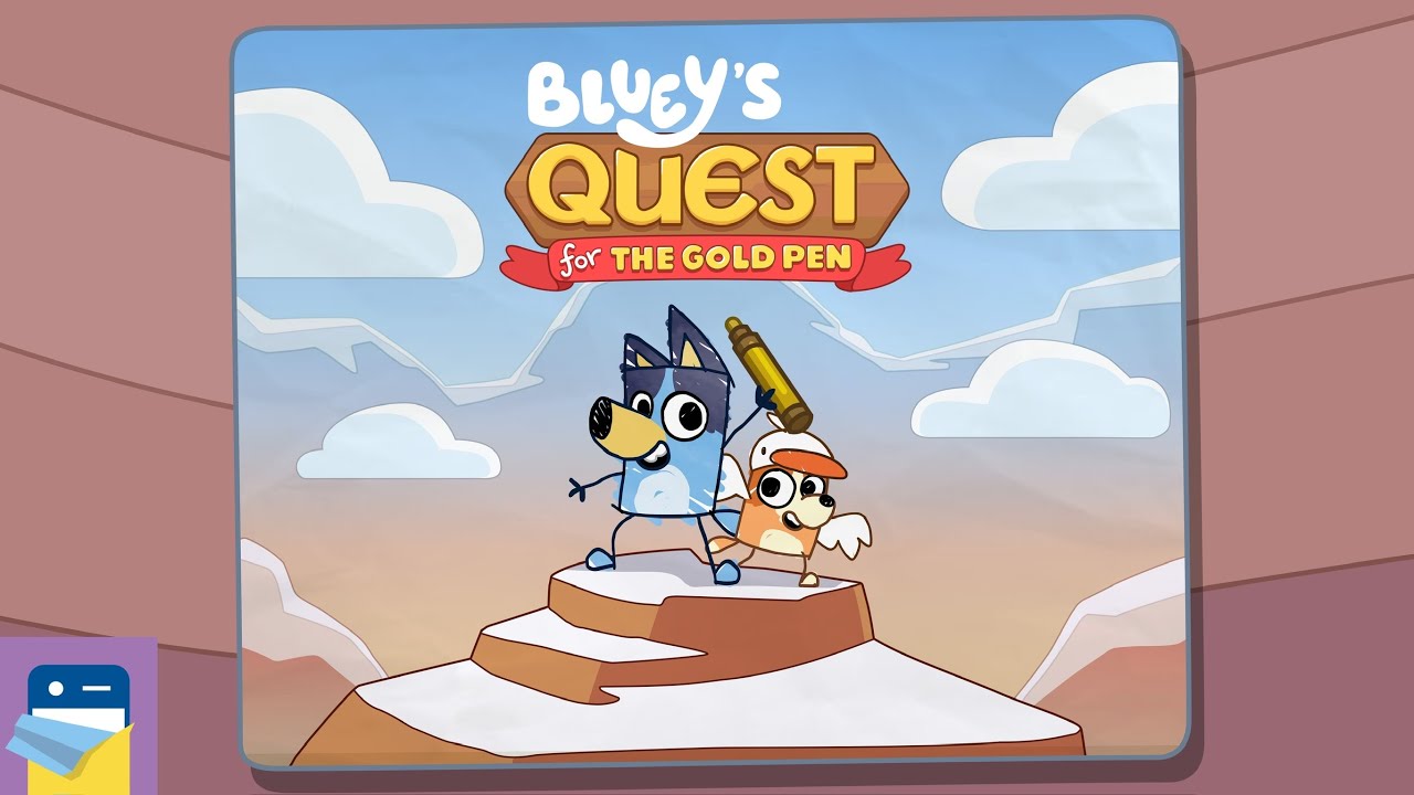 Bluey&rsquo;s Quest for the Gold Pen: iOS/Android Gameplay Walkthrough Part 1 (by Halfbrick Studios) 