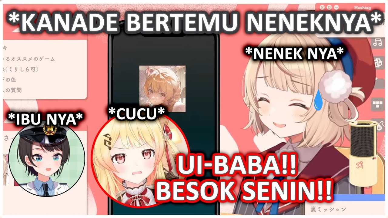 Pertemuan Pertama KANADE Dengan NENEKNYA Ui-Baba (Ibunya SUBARU) | (Hololive Clips)