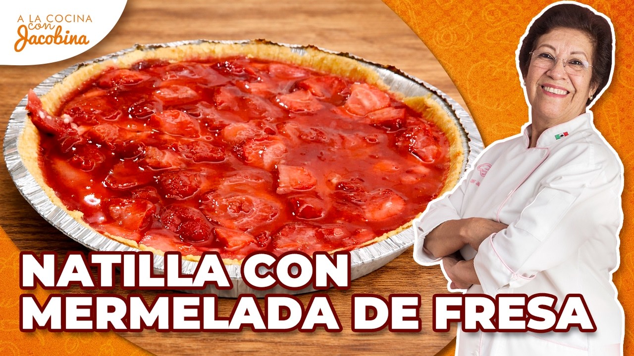 ✨🍓 Natilla Casera con Mermelada de Fresa | Postre Fácil, Cremoso y Delicioso🍓✨