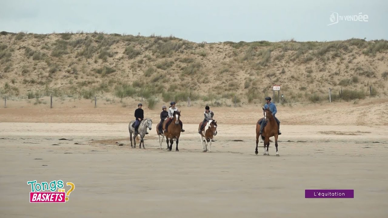 Tongs ou baskets ? Balade &agrave; cheval dans la for&ecirc;t et sur la plage