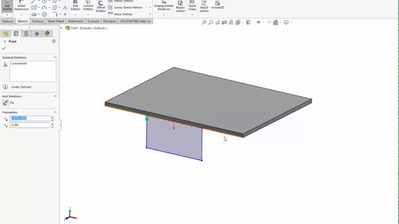 Customizing Sheet Metal Edge Flanges in SolidWorks