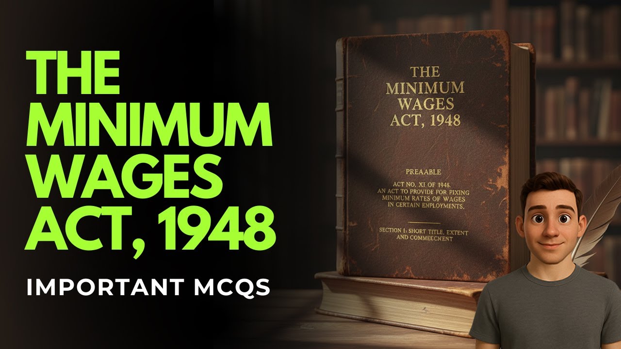 The Minimum Wages Act 1948 | Important MCQs Questions With Answers