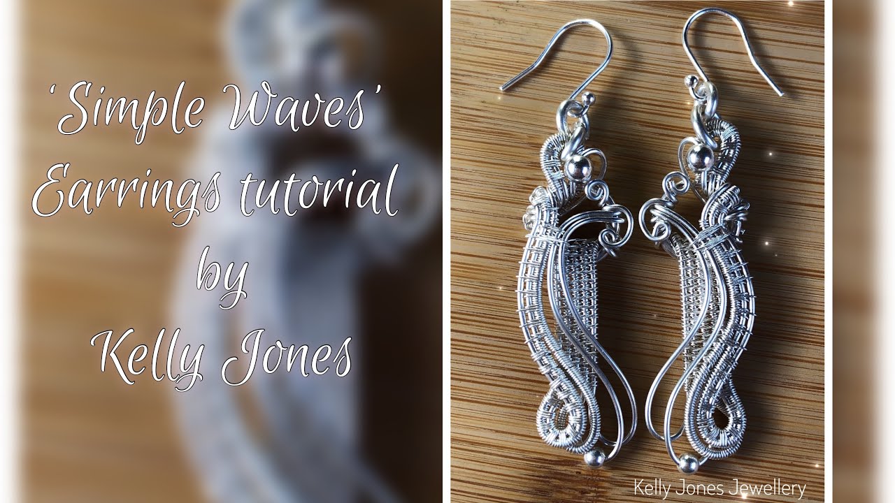 &lsquo;Simple Waves&rsquo; Earrings Tutorial by Kelly Jones