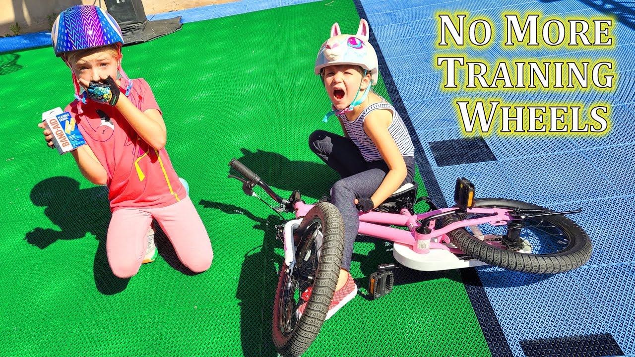 Madison Takes a Tumble! First Time Without Training Wheels!!