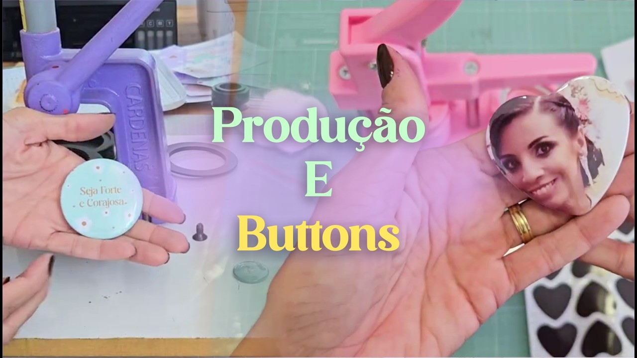 Chegou a prensa de buttons coração! Susto na Shopee / Produção da loja