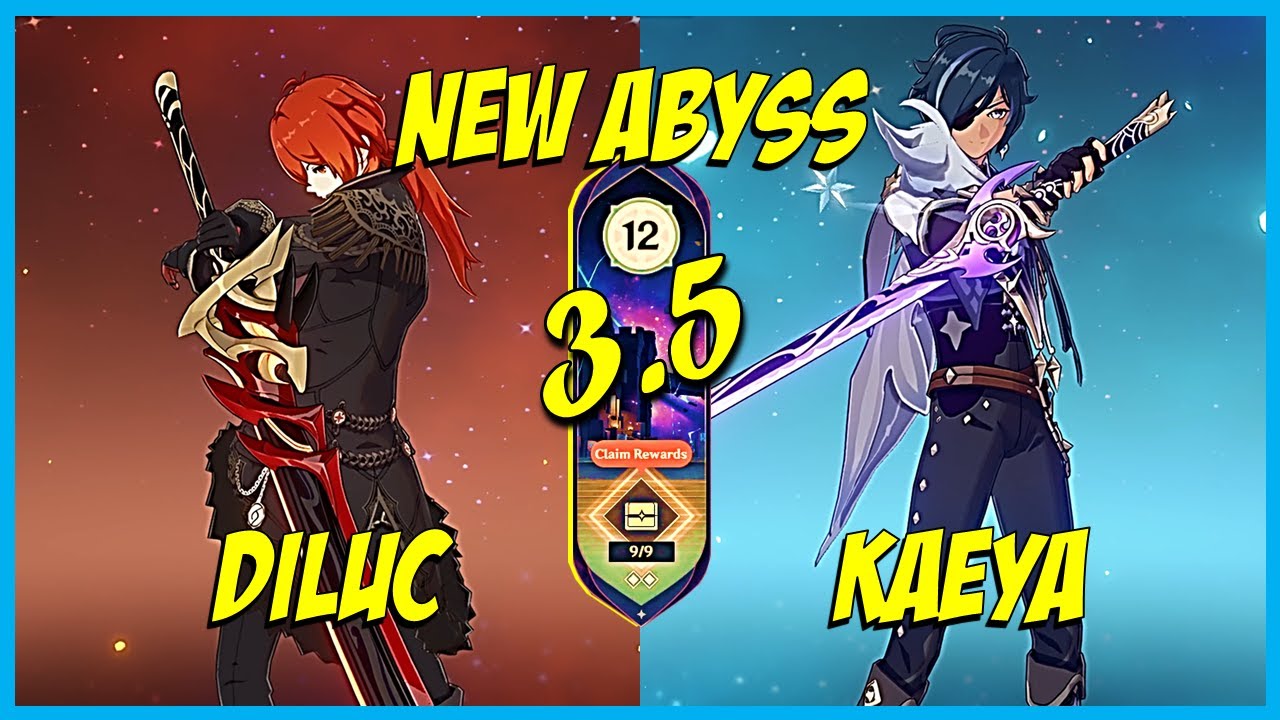 Diluc Vape Double Hydro & Kaeya-Shenhe Freeze NEW ABYSS 3.5 FLOOR 12 | Genshin Impact