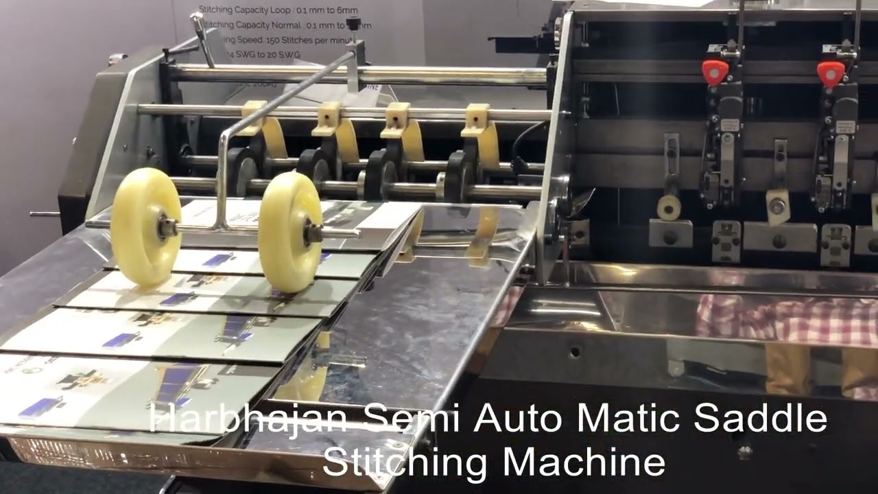 SEMI AUTOMATIC SADDLE STITCHING MACHINE