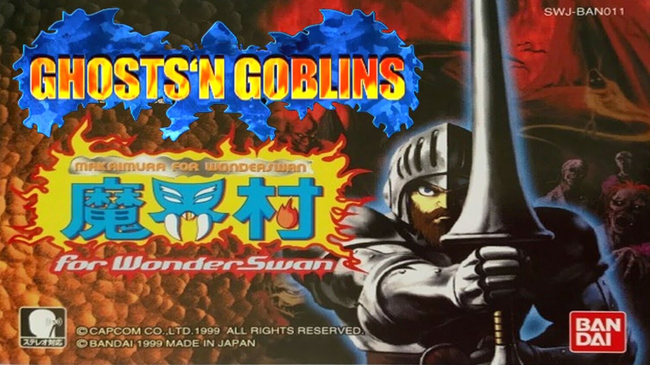 Ghosts 'n Goblins (Makaimura) de WonderSwan. Capcom SwanCrystal Bandai