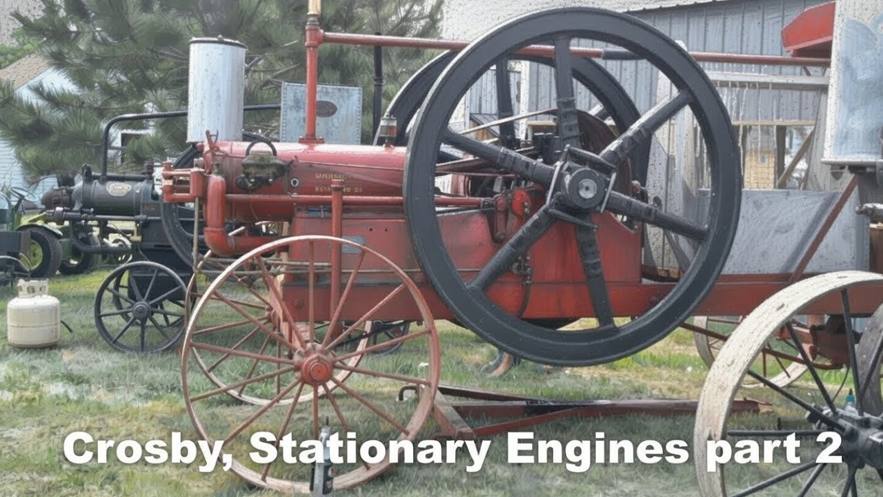 Engine Lineup at Crosby, North Dakota Thresherman's show 2024. Hit & Miss Heaven! Part 2