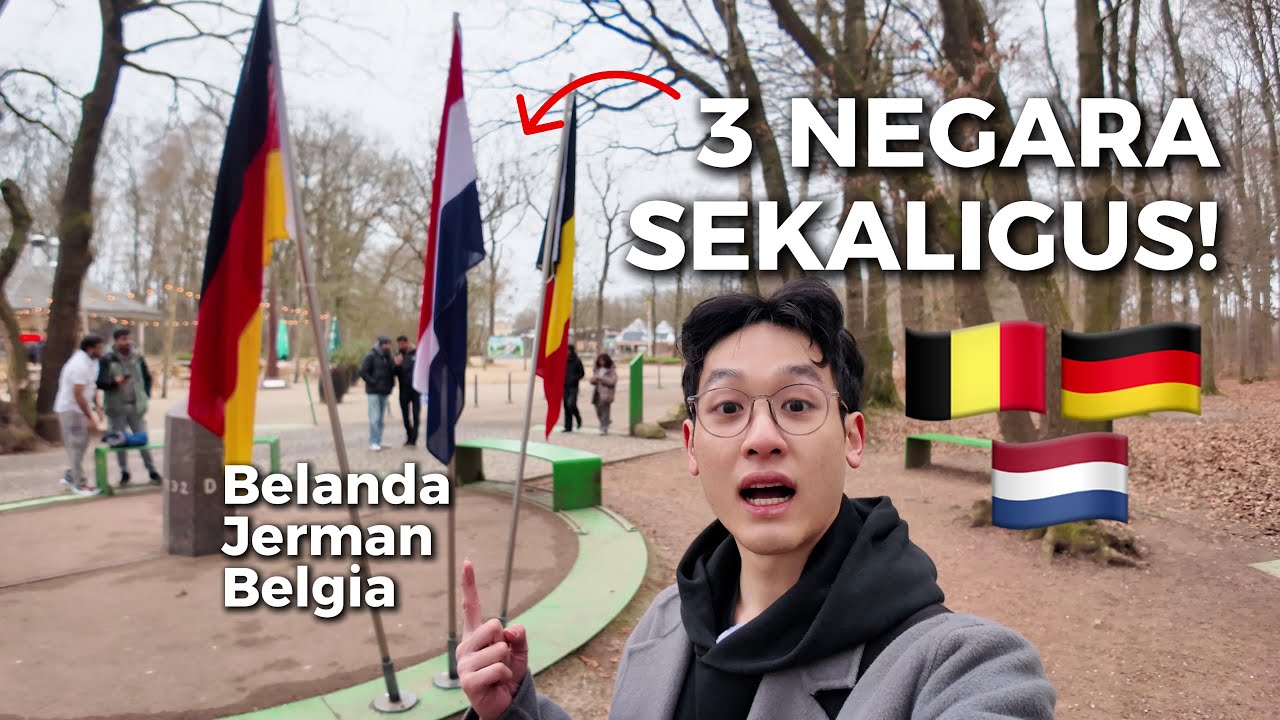 Pasar Natal Belanda ada MAKANAN INDO ❓ Pergi ke Perbatasan Jerman, Belanda, dan Belgia!