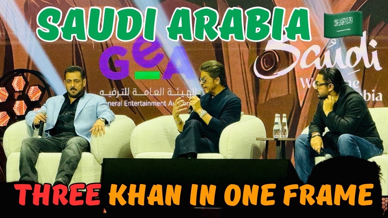 Three Khan In One Frame 🖼️ Salman Khan | Shah Rukh Khan | Amir Khan At Joy Forum Event In Riyadh 🇸🇦