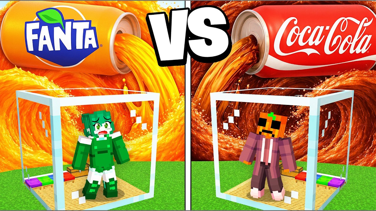BUNKER SEGURO Contra FANTA y COCA COLA en Minecraft!