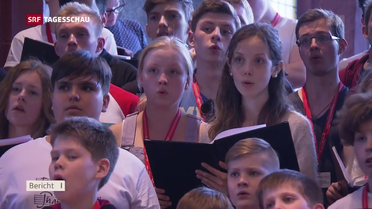 EJCF Europäisches Jugendchor Festival Basel 2018 @ SRF News - Tagesschau vom 10.05.2018