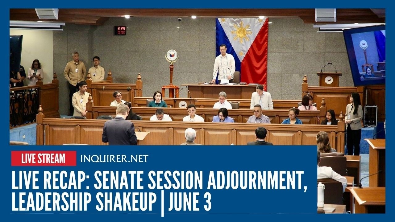LIVE RECAP: Senate session adjournment, leadership shakeup | June 3