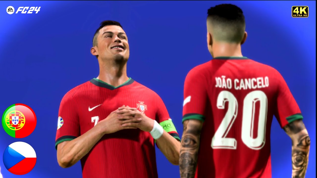 FC24 - Portugal vs Czechia | EURO 2024 | Digital Footballer | 4K HDR