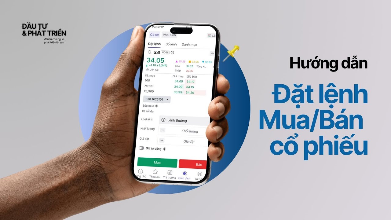 Hướng dẫn đặt lệnh mua b&aacute;n cổ phiếu tr&ecirc;n app SSI iBoard pro v&agrave; c&aacute;c lệnh cơ bản