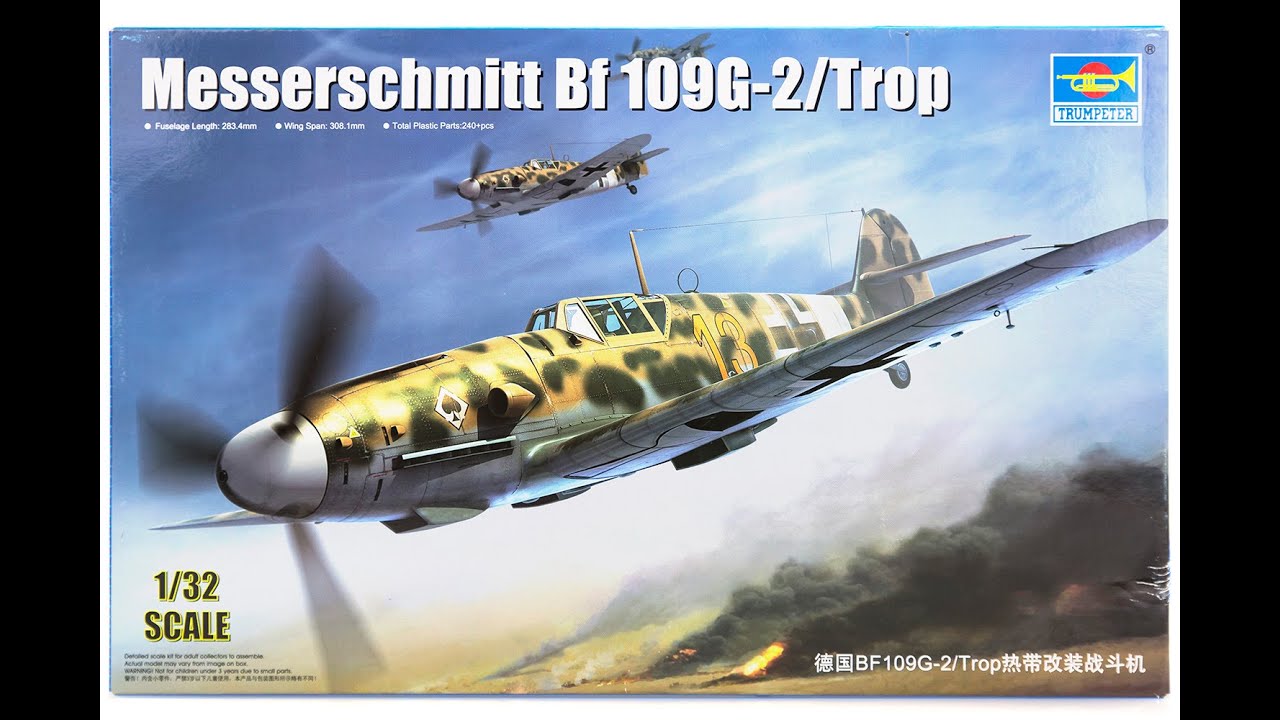 Messerschmitt Bf 109G-2/Trop(Trumpeter # 02295 . 1:32)