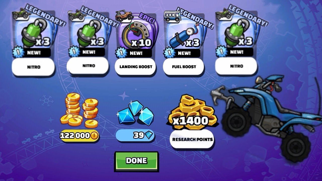WHEELIE WITH MUSCLE CAR 💀 / NEW FEATURED CHALLENGES & LUXURY CHEST'S - HILL CLIMB RACING 2