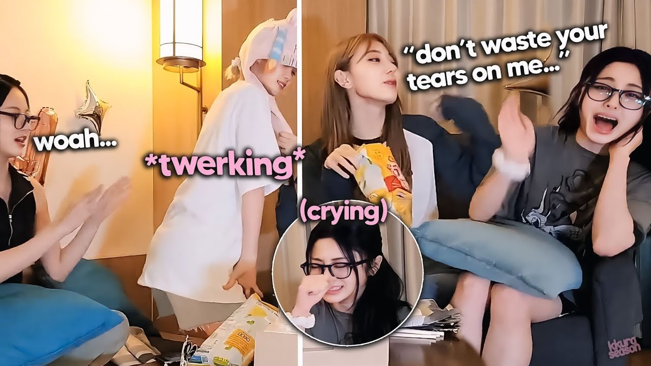 Chaewon going *wild*, Sakura apologizes to Yunjin after making her cry (Chaewon's birthday live)