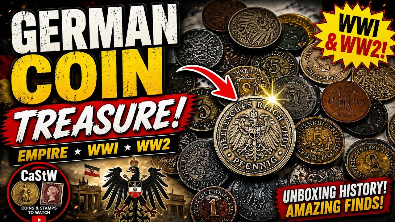 🦅 Unboxing a German Coin Treasure! Empire, WWI & WW2 Coins Revealed #coinsworthmoney 