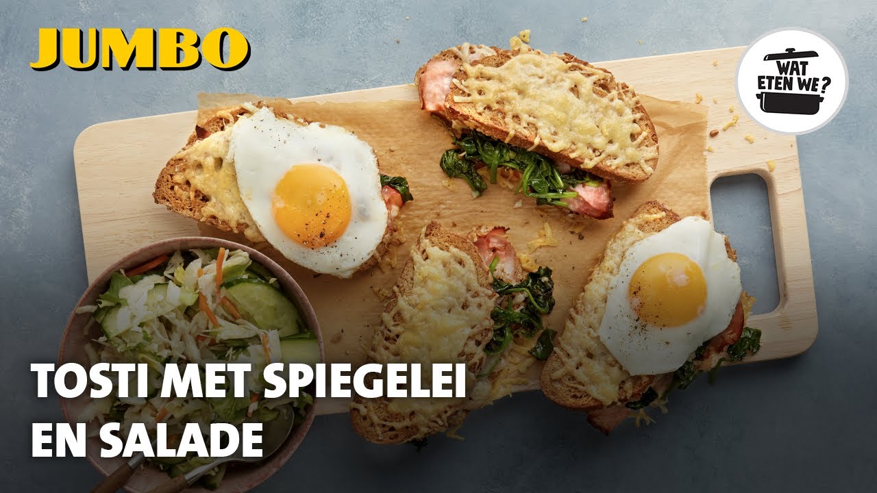 Wat eten we? Tosti met ei en salade