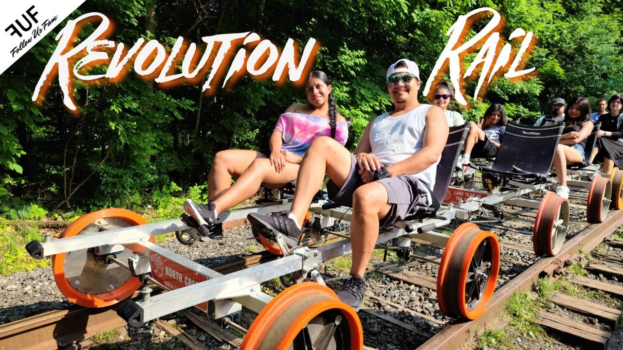 REVOLUTION RAIL CO Rail Bike Tour (Review, Check In & More) North Bridge Run Lake George Area