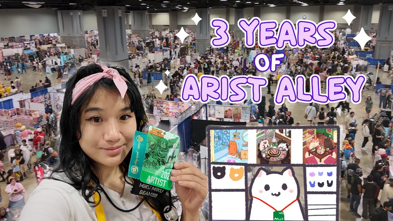 3 YEARS AT OTAKON 2025 Artist Alley Vlog