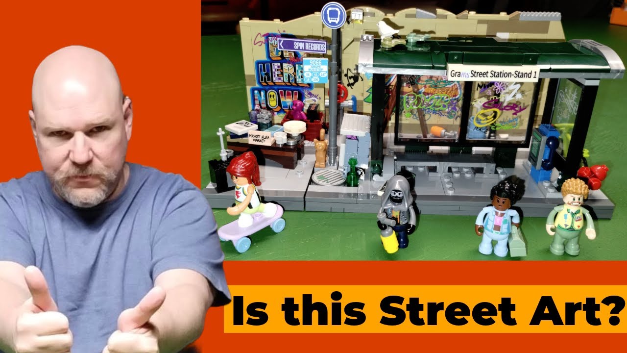 Lumibricks Graffiti Bus Stop Set F9066 Funwhole Street Fusion Not Lego