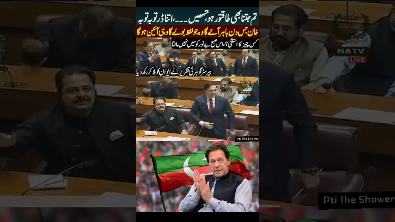 Gohar Ali Khan's Powerful Speech in National Assembly | PTI Chairman Blasts Government #arifalvi