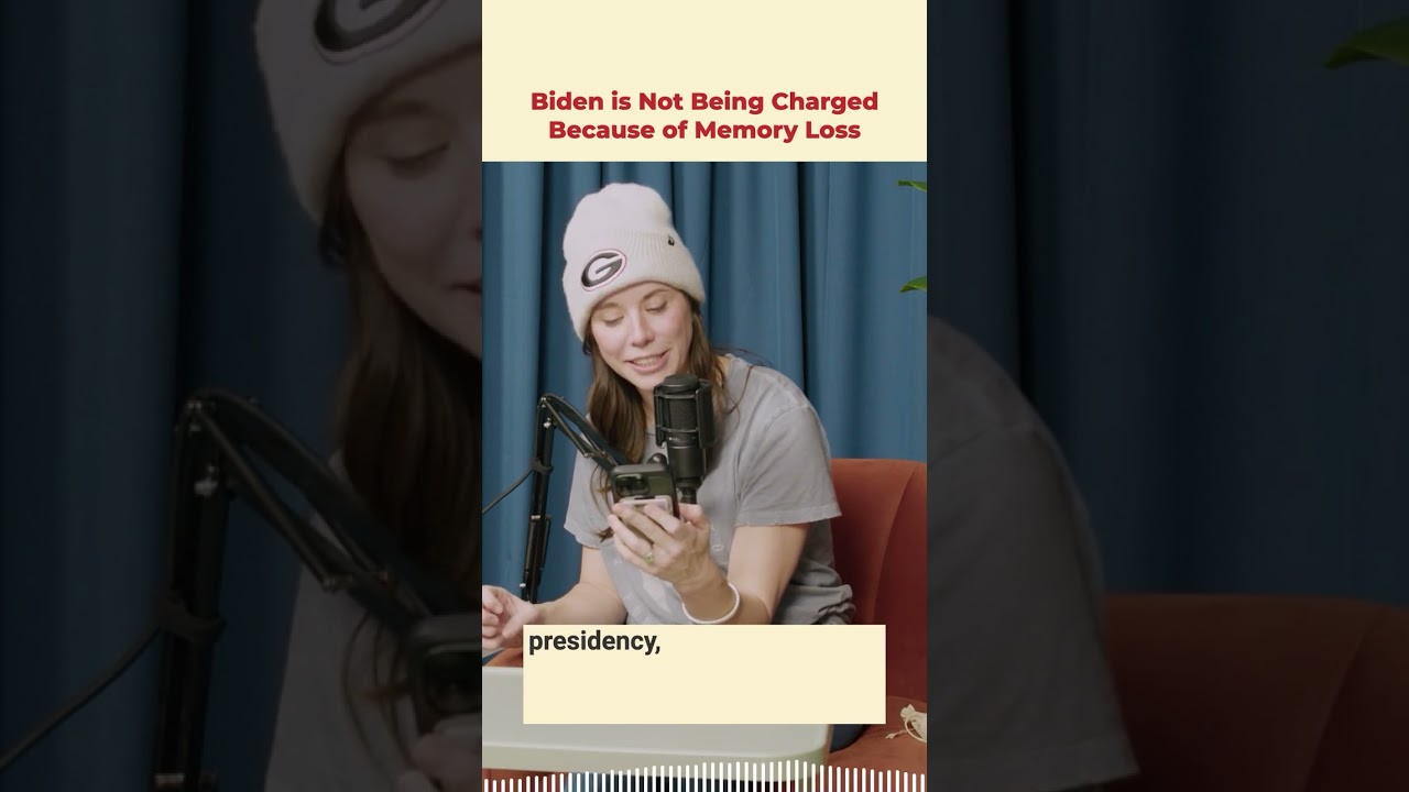 Biden is not being charged because of his memory loss.